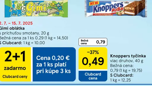 Gimi oblátka s príchuťou smotany