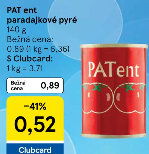PAT ent Paradajkové pyré