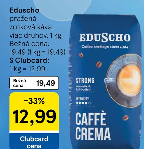 Eduscho pražená zrnková káva