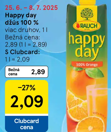 Happy Day džús 100 %