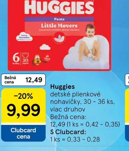 Huggies detské plienkové nohavičky