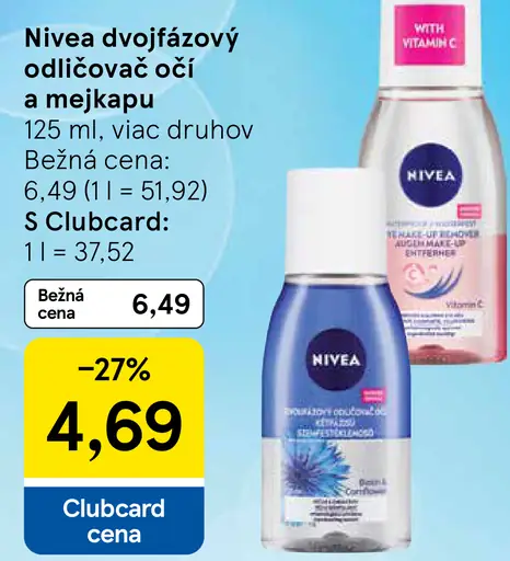 Nivea Dvojfázový odličovač očí a mejkapu