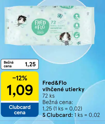 Fred&Flo vlhčené utierky