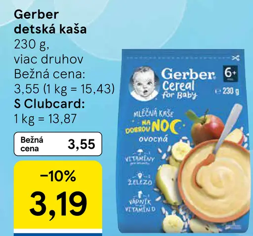 Gerber detská kaša