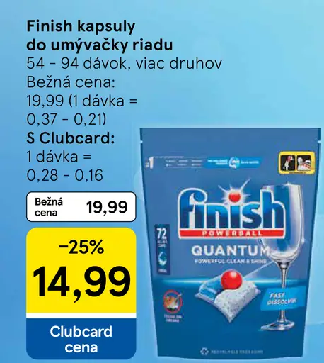 Finish Kapsuly do umývačky riadu
