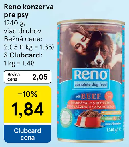 Reno konzerva pre psy