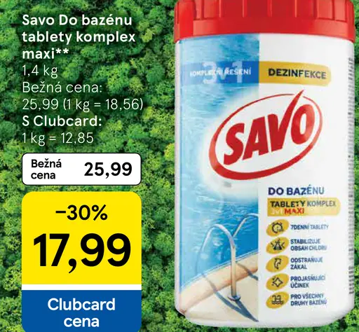 Savo Do bazénu tablety komplex maxi