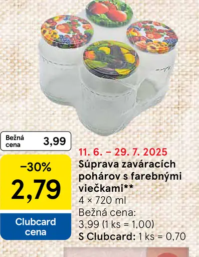 Vybrané zaváracie poháre