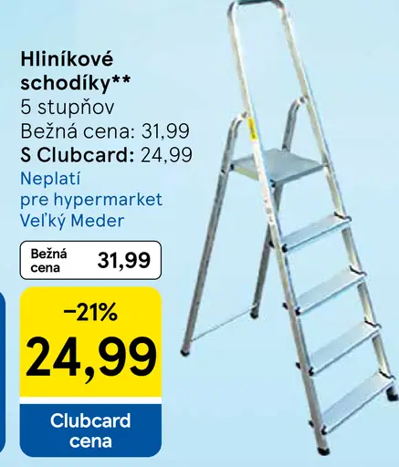 Hliníkové schodíky
