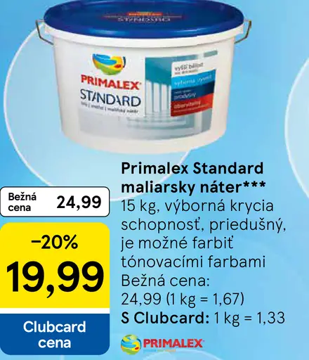 Primalex Standard maliarsky náter