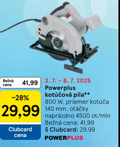 Powerplus kotúčová píla