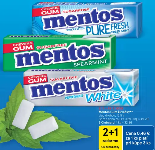 Mentos Gum žuvačky