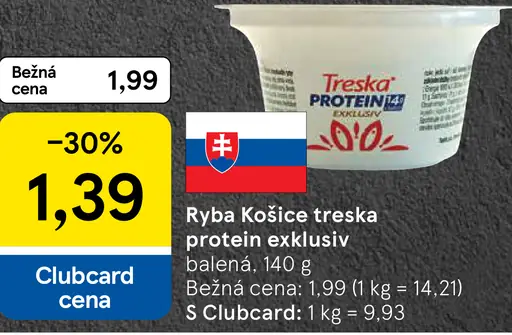 Ryba Košice treska protein exkluziv