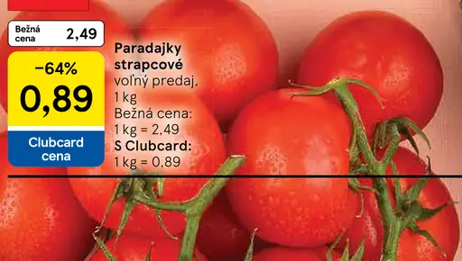 Paradajky strapcové