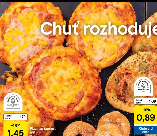 Pizza so šunkou