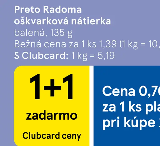 PRETO Radoma Oškvarková nátierka