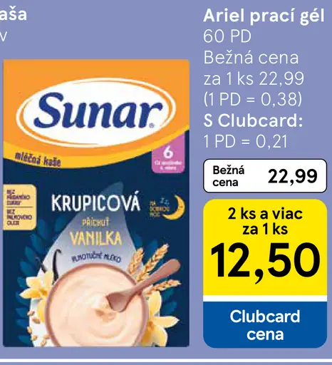 Sunar mliečna kaša