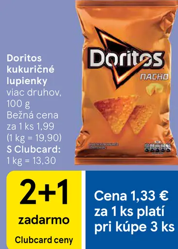 Doritos kukuričné lupienky