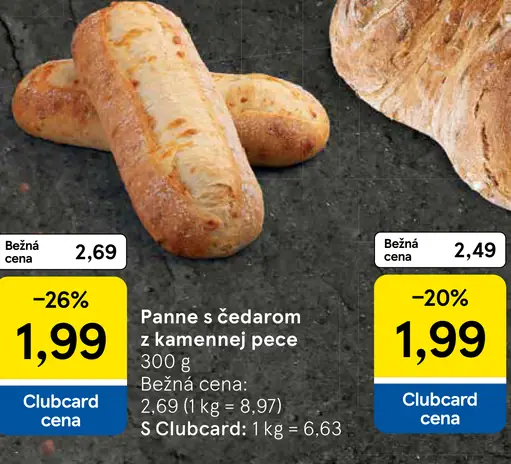 Panne s čedarom