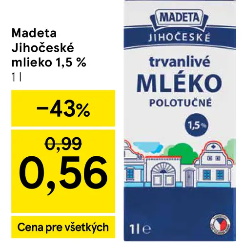 Madeta Jihočeské mlieko