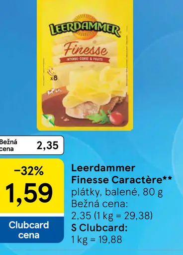 Leerdammer Finesse Caractère plátky