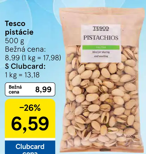 Tesco pistácie
