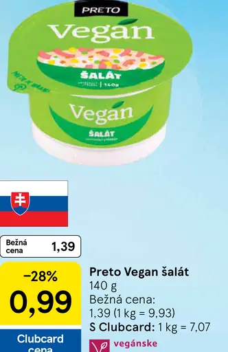 Preto šalát lahôdkový vegan
