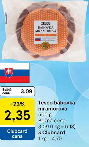 Tesco bábovka mramorová