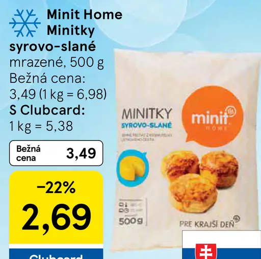 Minit Home mražený slaný syr