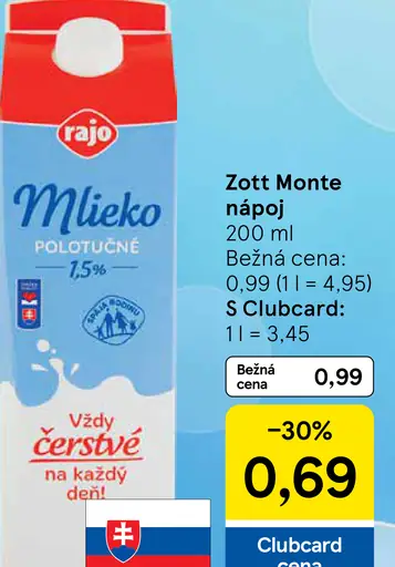 Zott Monte nápoj