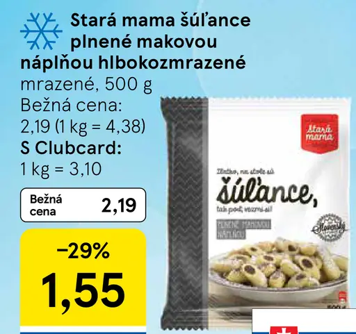 Stará mama šúlance plnené makovou náplňou hlboko mrazené