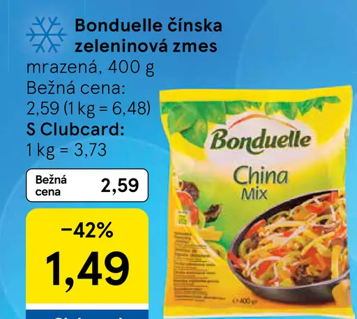 Bonduelle Čínska zeleninová zmes mrazená