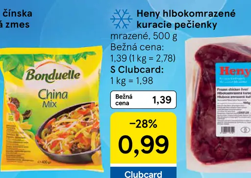 Heny hlbokozmrazené kuracie pečienky