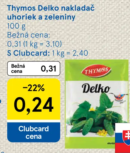 Thymos Delko nakladač uhoriek a zeleniny