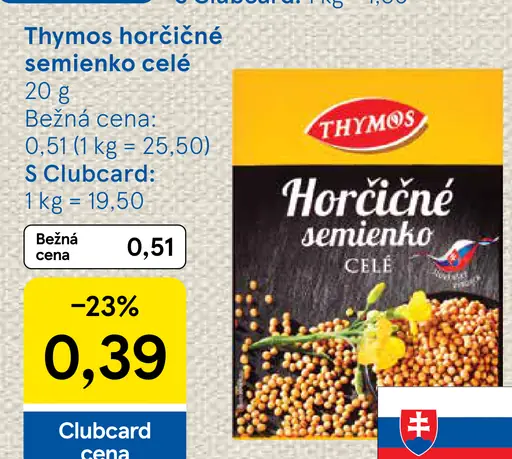 Thymos Horčičné semienko celé