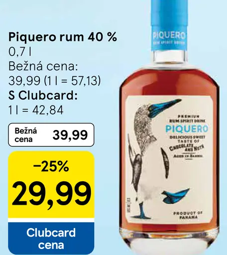 Piquero rum 40 %