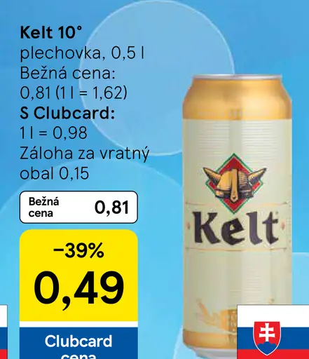 Kelt plechovka