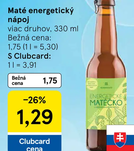 Maté energetický nápoj