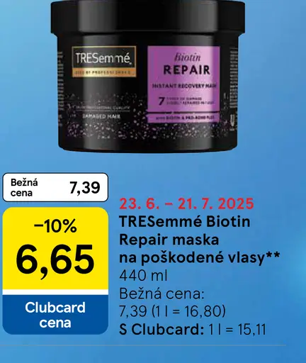 TRESemmé Biotin Repair maska na vlasy