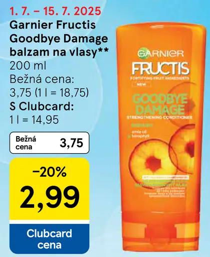 Garnier Fructis Goodbye Damage balzam na vlasy