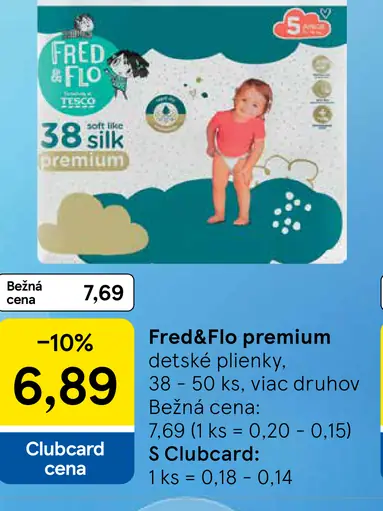 Fred&Flo premium detské plienky