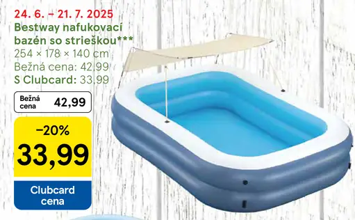 Bestway nafukovací bazén so strieškou