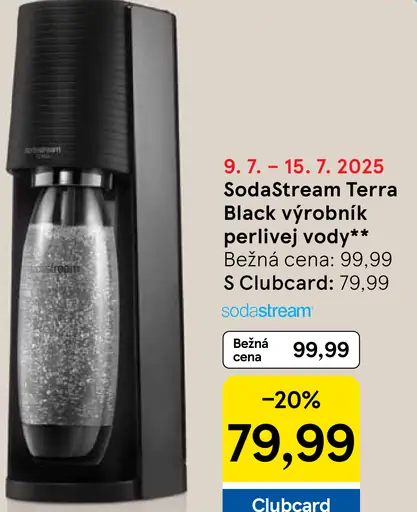 SodaStream Terra Black výrobník perlivej vody