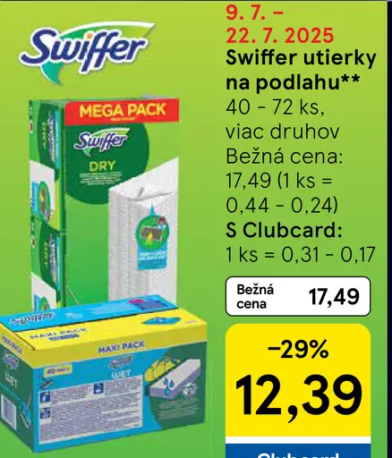 Swiffer utierky na podlahu