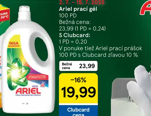 Ariel Prací gel