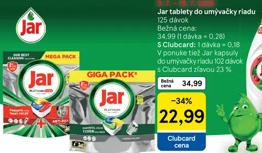Jar Tablety do umývačky