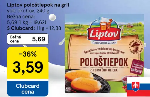 Liptov Pološtiepok na gril
