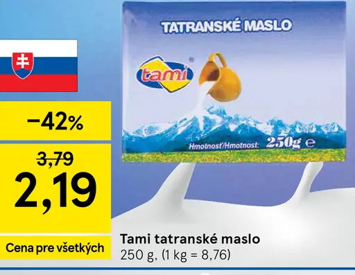 Tami Tatranské maslo