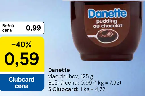 Danette pudding au chocolat