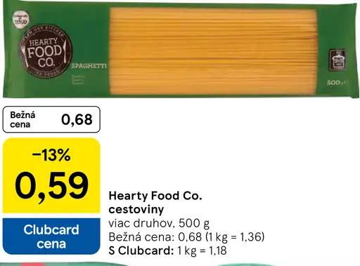 Hearty Food Co. cestoviny